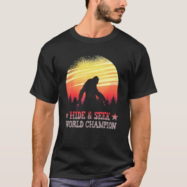 Weltmeister Hide and Seek Meister T-Shirt (Vorderseite)