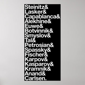 Weltmeister im Schach Poster