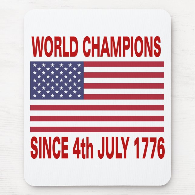 Weltmeister seit 1776 mousepad (Vorne)