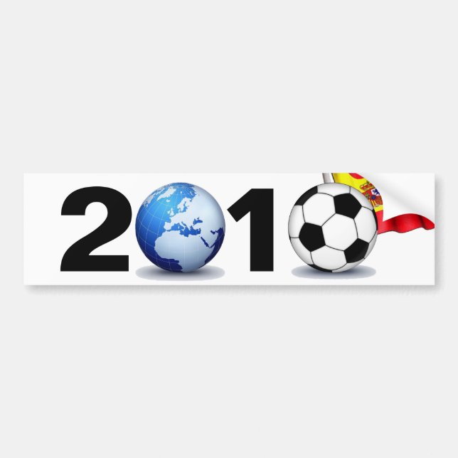 Weltmeisterschaft 2010 - Spanien Autoaufkleber (Vorne)