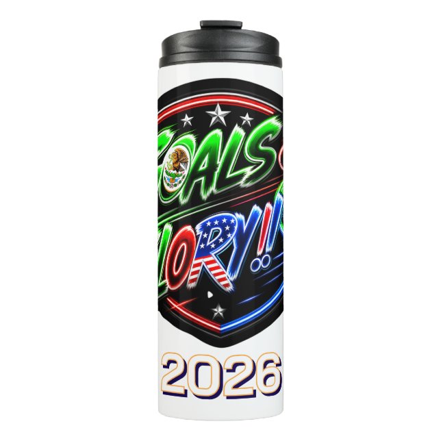 Weltmeisterschaft 2026 Feiern Thermosbecher (Vorderseite)