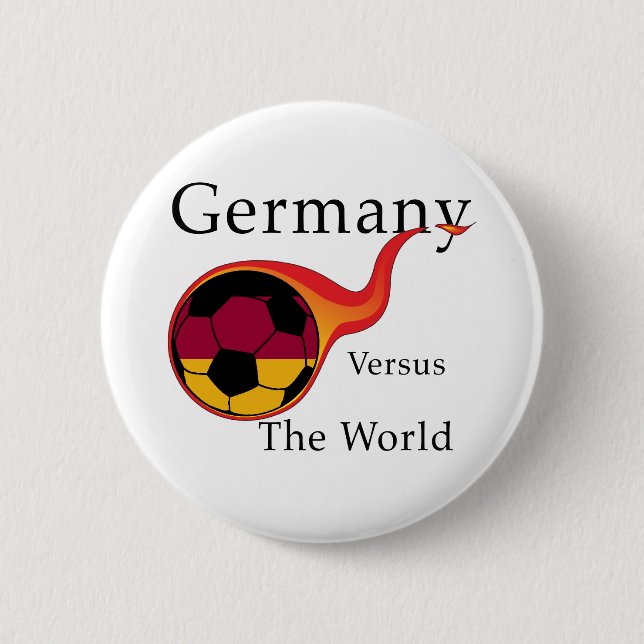 Weltmeisterschaft - Deutschland gegen die Welt Button (Vorderseite)