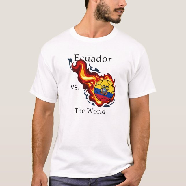 Weltmeisterschaft - Ecuador gegen die Welt T-Shirt (Vorderseite)