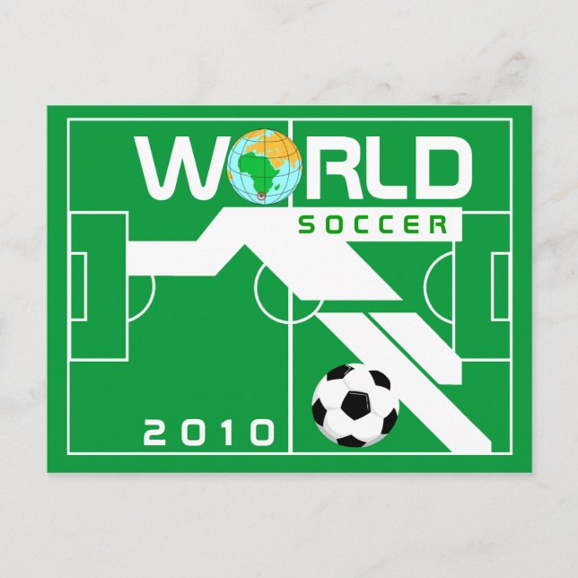 Weltmeisterschaft Fußball 2010 Feldpostkarte Postkarte (Vorderseite)