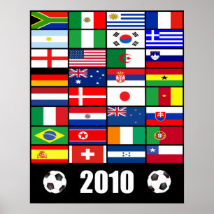 Weltmeisterschaft Fußball 2010 Poster