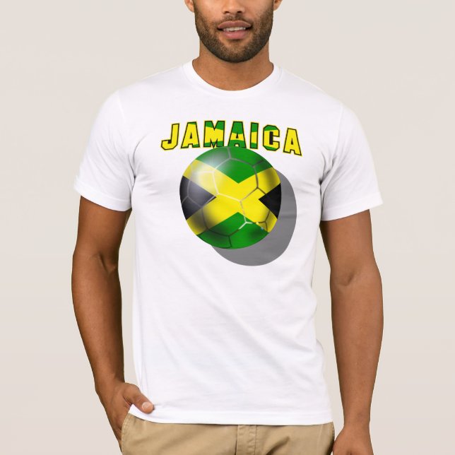 Weltmeisterschaft-Fußball-JamaikaReggae Boyz T-Shirt (Vorderseite)
