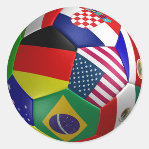 Weltmeisterschaft Futbol Soccer Ball Sticker