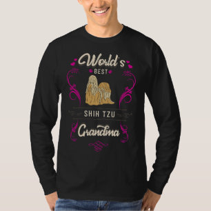 Weltmeisterschaft in Schih Tzu Oma Hund Rasse T-Shirt