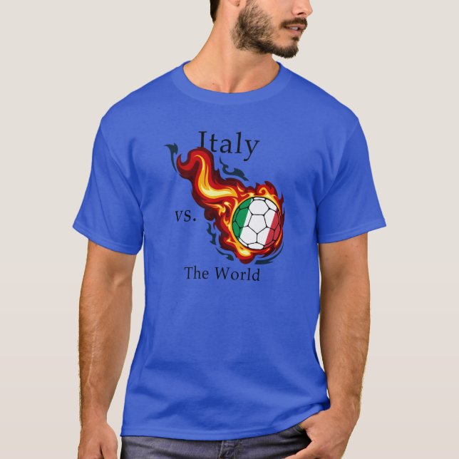 Weltmeisterschaft - Italien gegen die Welt T-Shirt (Vorderseite)