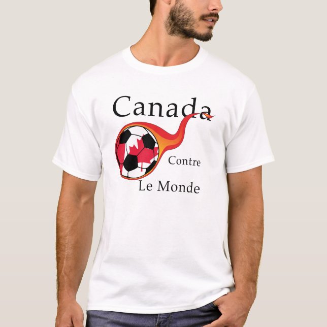 Weltmeisterschaft - Kanada gegen. Die Welt T-Shirt (Vorderseite)