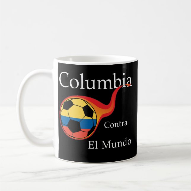 Weltmeisterschaft - Kolumbien gegen. Die Welt Kaffeetasse (Links)