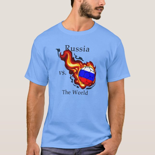 Weltmeisterschaft - Russland gegen die Welt T-Shirt (Vorderseite)