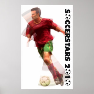 Weltmeisterschaft Soccer Posters - Radial 2010 Poster
