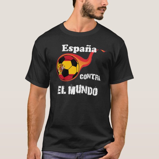 Weltmeisterschaft - Spanien gegen die Welt T-Shirt (Vorderseite)