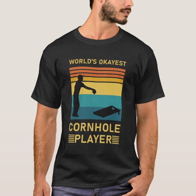 Weltmeisterspieler - Funny Cornhole T-Shirt (Vorderseite)
