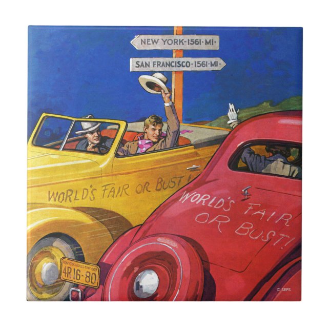 Weltmesse oder Pleite Fliese (Vorderseite)