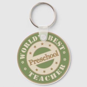 Weltname: Bester Preschool-Lehrer Schlüsselanhänger