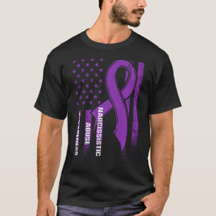 Weltnichtsmissbrauch Bewusstsein der USA-Flagge Su T-Shirt