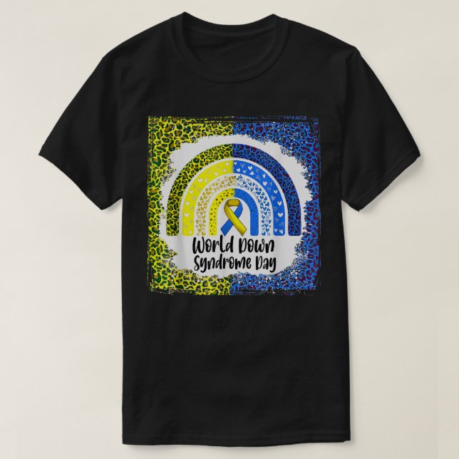 Weltnieder-Syndrom-Tag-Bewusstsein gebleicht Regen T-Shirt (Design vorne)