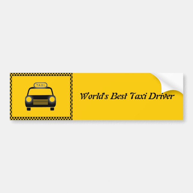 Weltniveau Bester Taxi-Autoaufkleber Autoaufkleber (Vorne)
