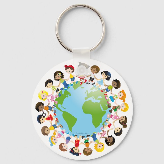 Weltnummer Schlüsselanhänger (Vorderseite)