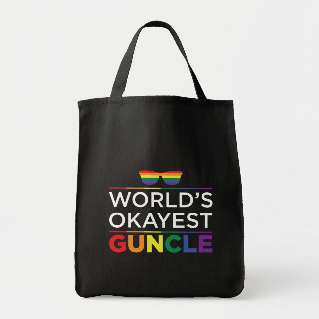 WeltOkayest Guncle Gay Pride Tragetasche (Vorne)