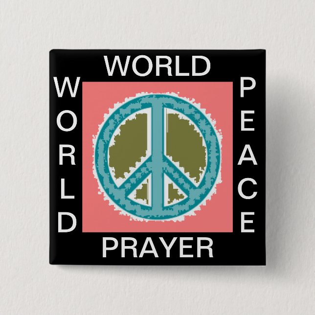 WELTPETITION WELTFRIEDEN BUTTON (Vorderseite)