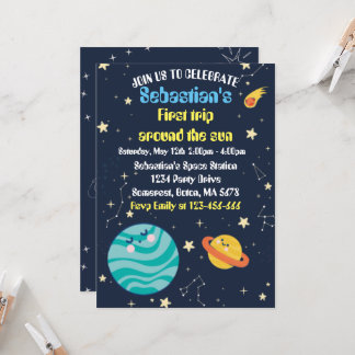 Weltraum 1. Geburtstag Party Erster Rundgang durch