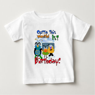 Weltraum-1. Geburtstags-T-Shirts und Geschenke Baby T-shirt