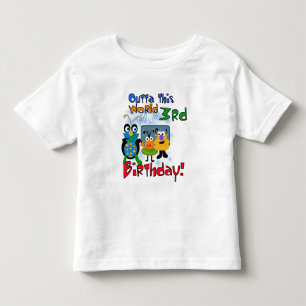 Weltraum 3. Geburtstagsgeschenke und Geschenke Kleinkind T-shirt