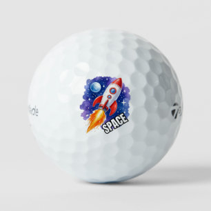 Weltraum-Abenteuer Poster Abenteuer warten Golfball
