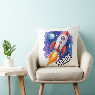 Weltraum-Abenteuer Poster Abenteuer warten Kissen