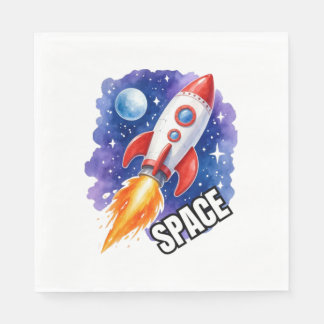 Weltraum-Abenteuer Poster | Abenteuer warten unter Serviette