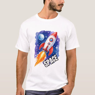 Weltraum-Abenteuer Poster Abenteuer warten unter T-Shirt