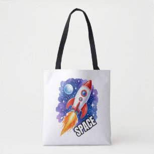Weltraum-Abenteuer Poster Abenteuer warten unter Tasche
