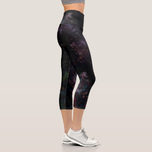 Weltraum Abstrakt Capri Leggings