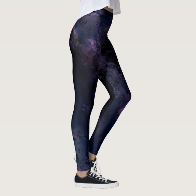 Weltraum Abstrakt Leggings (Rechts)