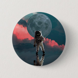 Weltraum Astronaut Art Space Anzug Clipart Button