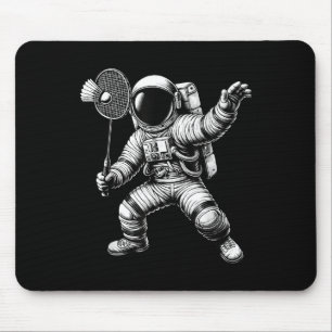 Weltraum Astronaut Badminton Spieler Shuttle Sport Mousepad