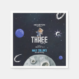 Weltraum-Astronaut Geburtstag für jedes Alter Serviette