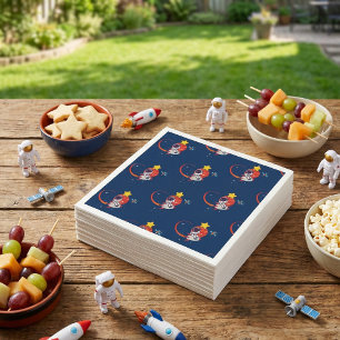 Weltraum Astronaut Geburtstagsparty Paper Napoleon Serviette