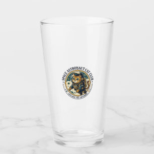 Weltraum-Astronaut-Katze-Vater-Geschenkidee - Welt Glas