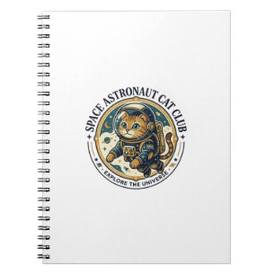 Weltraum-Astronaut-Katze-Vater-Geschenkidee - Welt Notizblock