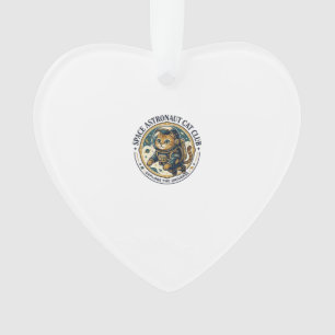 Weltraum-Astronaut-Katze-Vater-Geschenkidee - Welt Ornament