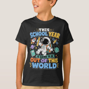 Weltraum-Astronaut Zurück zur Schule Planeten Jung T-Shirt