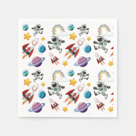 Weltraum-Astronauten-Papier Serviette