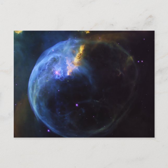 Weltraum, Astronomie, Bläsernebel, Galaxie, NASA Postkarte (Vorderseite)