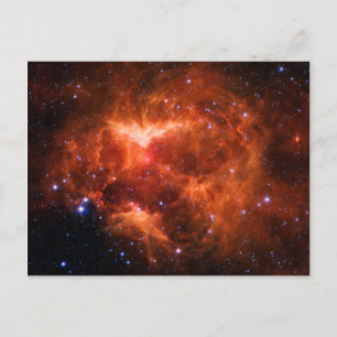 Weltraum, Astronomie, Jack-o-Laterne-Nebel, Galaxi Postkarte