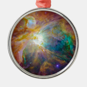 Weltraum - Chaos in Orion Silbernes Ornament