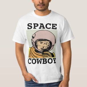 Weltraum-Cowboy-Herren-Retro-T-Shirts aus den 1970 T-Shirt